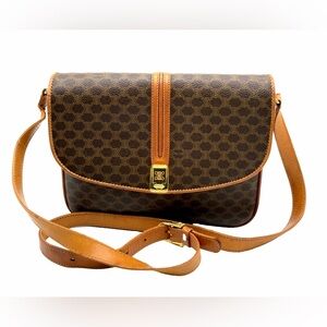 Celine Crossbody Bag in Brown and Tan